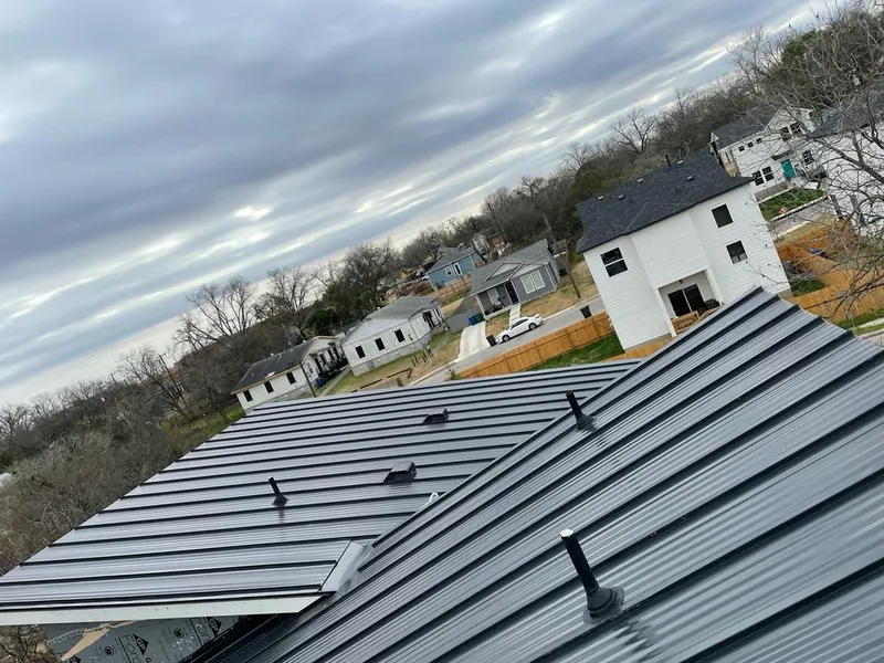 Standing seam metal roof panels with vents for Skylight Repair in New Paltz